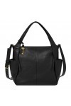 Fossil Sac pour femmes Emerson, Shopper en cuir noir 27.94 cm L x 15.24 cm W x 27.3 H ZB1668001