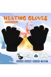 Gants de cyclisme extensibles en laine pour enfants - Gants tricotés sans gants avec poches - Moufles pour femme - Pour temps
