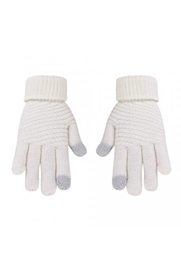 Gants dhiver fins pour femmes et hommes - Gants tricotés chauds et extensibles - Pour garder au chaud - Pour le golf - Moufl