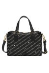 Fossil Jacqueline Satchel Black/Bone