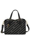 Fossil Jacqueline Satchel Black/Bone