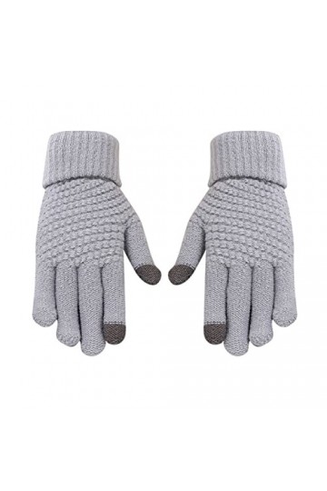 DondPO Gants Noir Femme, Hiver écran Tactile Velo Mitaines Gants Coupe-Vent Epais Jaune Gants Mitaine Mitaines Tricotées Glov