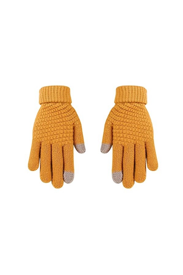 DondPO Gants Femme Hiver Sport Chaud Hiver Gants Gants Mitaine Cyclisme Antidérapants Epais Gants en Tricot Gloves Gants Tric