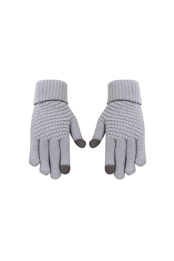 DondPO Gants Femme Hiver Randonnée Coupe-Vent écran Tactile Gloves Mitaines Jaune Hiver Cyclisme Gants Gants en Tricot Gants 