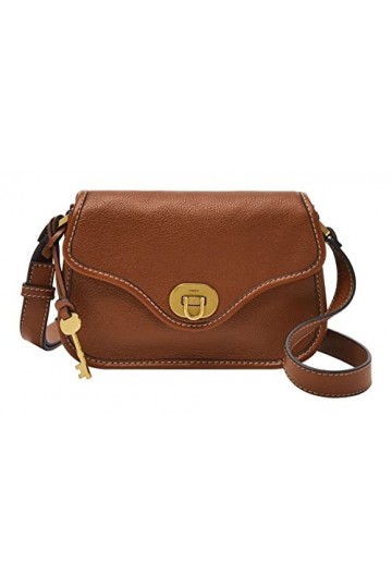 Fossil Heritage Flap Crossbody Brown