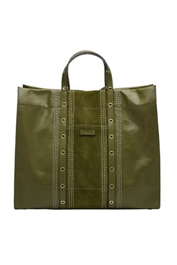 Fossil Carmen Tote Green Moss