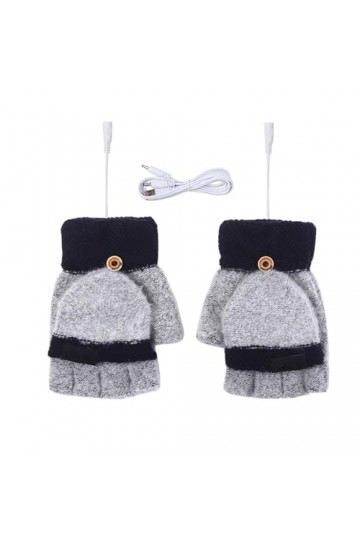 Gants chauds pour Noël, Thanksgiving, lhiver, gants en maille jacquard, gants tricotés pour femmes, gants en velours épais e