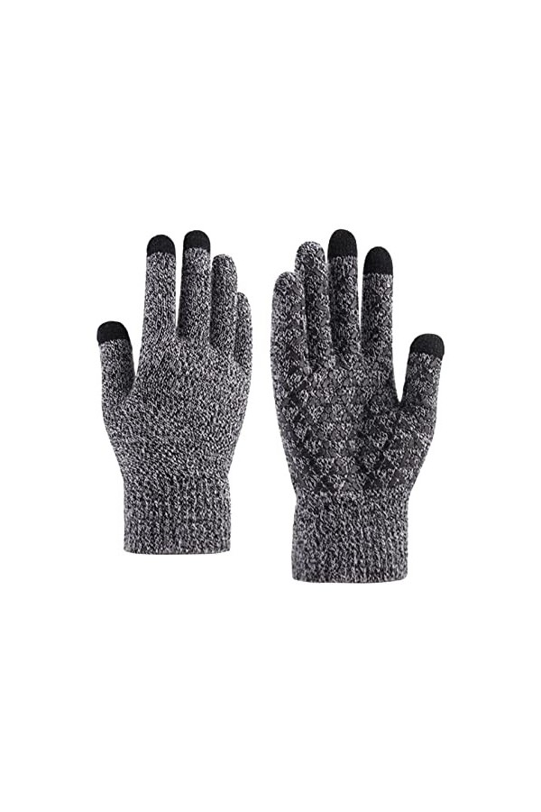 liangp Gants sans doigts pour femmes Noir Accessoires de vêtements Gants tricotés Manches chaudes douces pour femmes Noir Lon