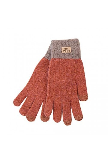 Gants pour écran tactile pour femme Plus tricotés coupe-vent en laine et velours épais pour homme Moufles isolées par temps f