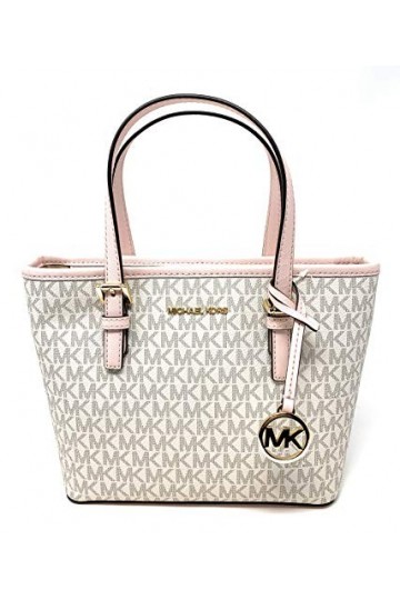 Michael Kors XS Carry All Jet Set Travel Womens Tote Powder Blush PVC