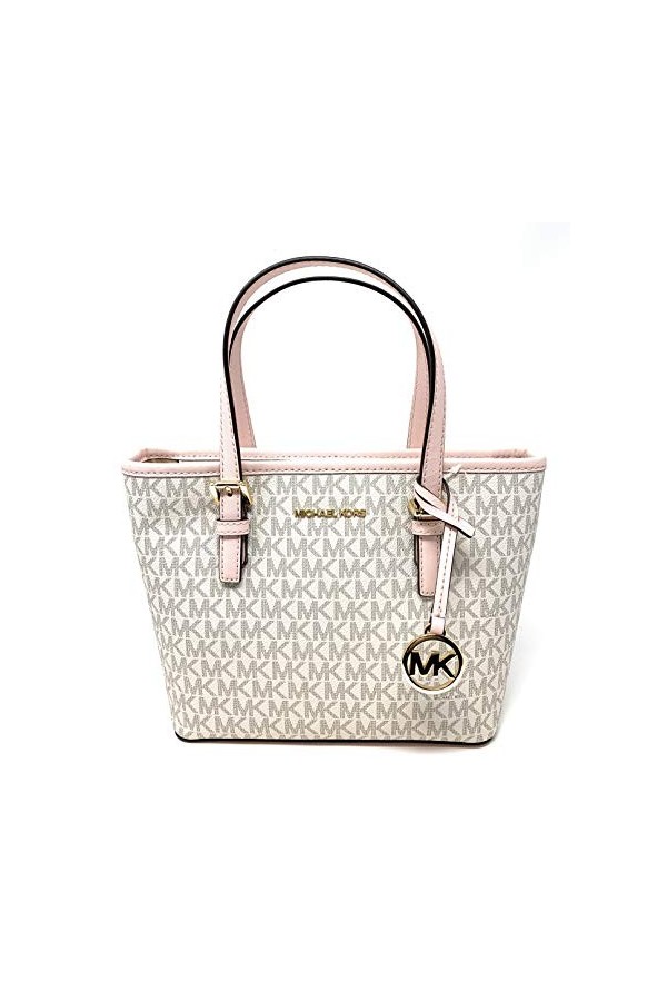 Michael Kors XS Carry All Jet Set Travel Womens Tote Powder Blush PVC