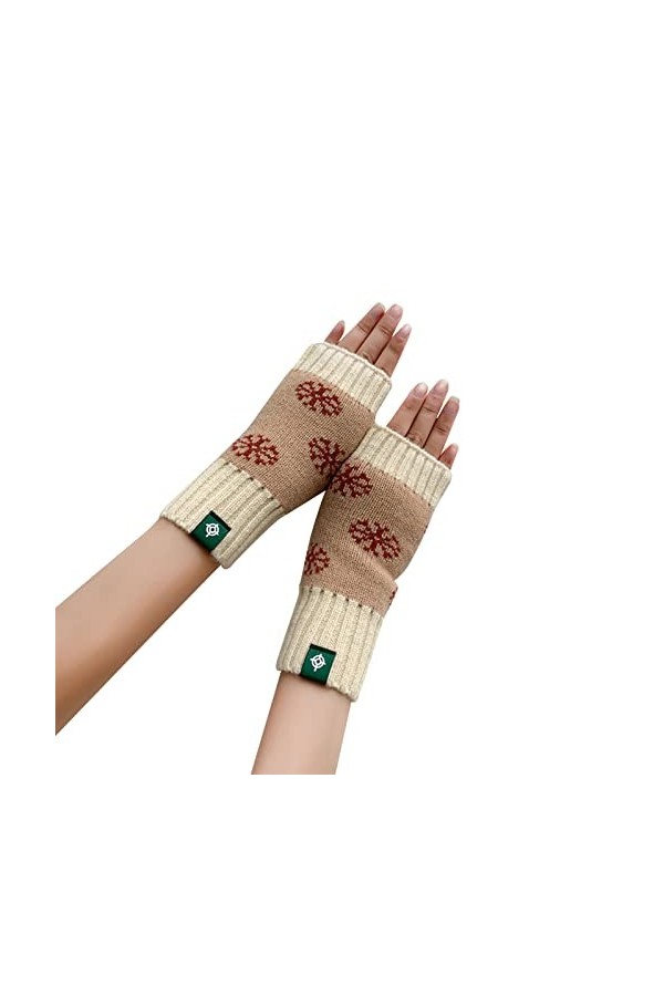 Gants sans doigts - Accessoire de cosplay - Manches chaudes et douces - Pour femme - Hiver - Automne - Pour femme, RD2, taill
