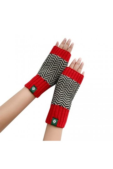 Gants dhiver tricotés dhiver sans doigts Gants Cosplay Bras Taille unique Manches pour femmes Hiver Chaud Bras Filles Garde