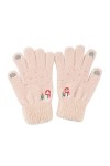 Gants et Moufles pour Cadeau de Noël Femmes Casual Bonhomme de Neige brodé en Peluche Doigt Complet Gants dhiver Gants Chaud