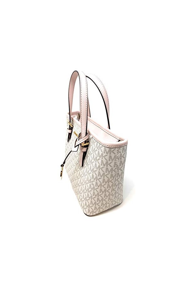 Michael Kors XS Carry All Jet Set Travel Womens Tote Powder Blush PVC