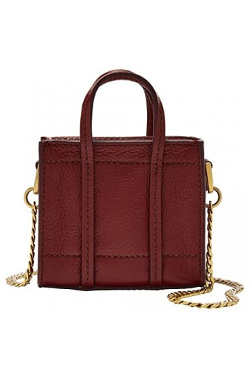 Fossil Carmen Micro Tote Bag Red Velvet