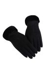 And Plus Gants coupe-vent chauds en velours pour femmes en hiver Gants dautomne Gants moufles pour femmes noir, taille uniq