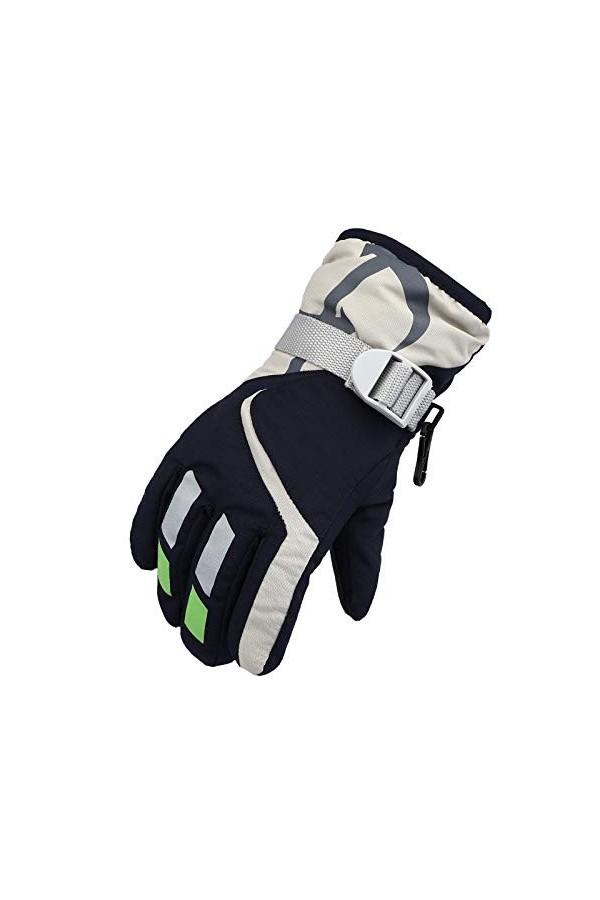Gants de ski pour hommes et enfants - Moufles coupe-vent - Gants de ski pour garçons et enfants - Gants dhiver pour tout-pet