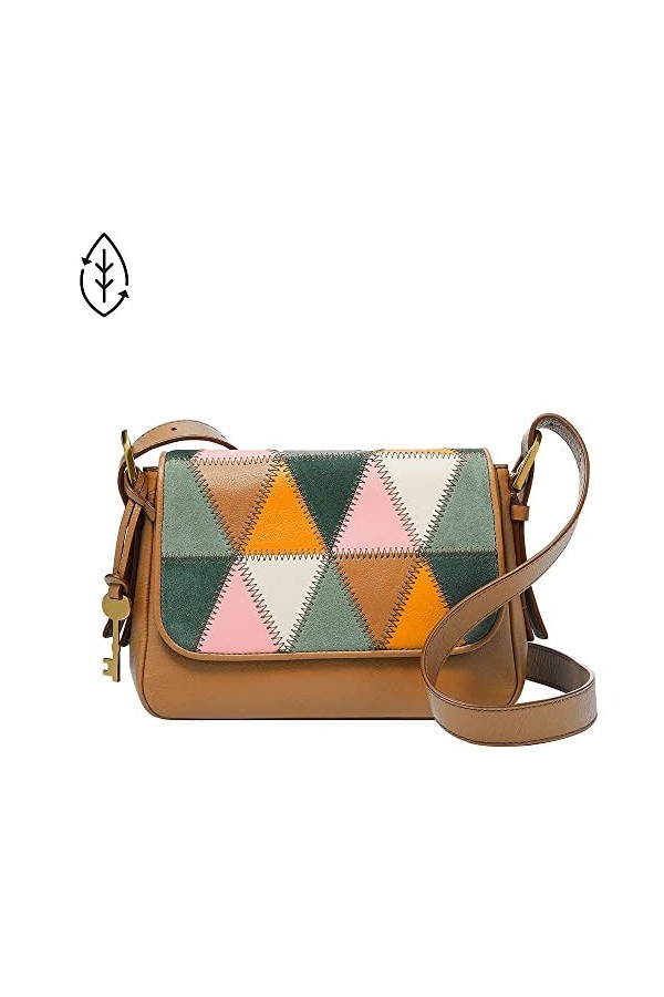 Fossil Petit porte-Monnaie à Rabaten Cuir Patchwork Harper, ZB1676195 + Porte-Monnaie en Cuir Écologique Rio pour Femme, SLG1