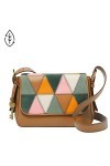 Fossil Petit porte-Monnaie à Rabaten Cuir Patchwork Harper, ZB1676195 + Porte-Monnaie en Cuir Écologique Rio pour Femme, SLG1