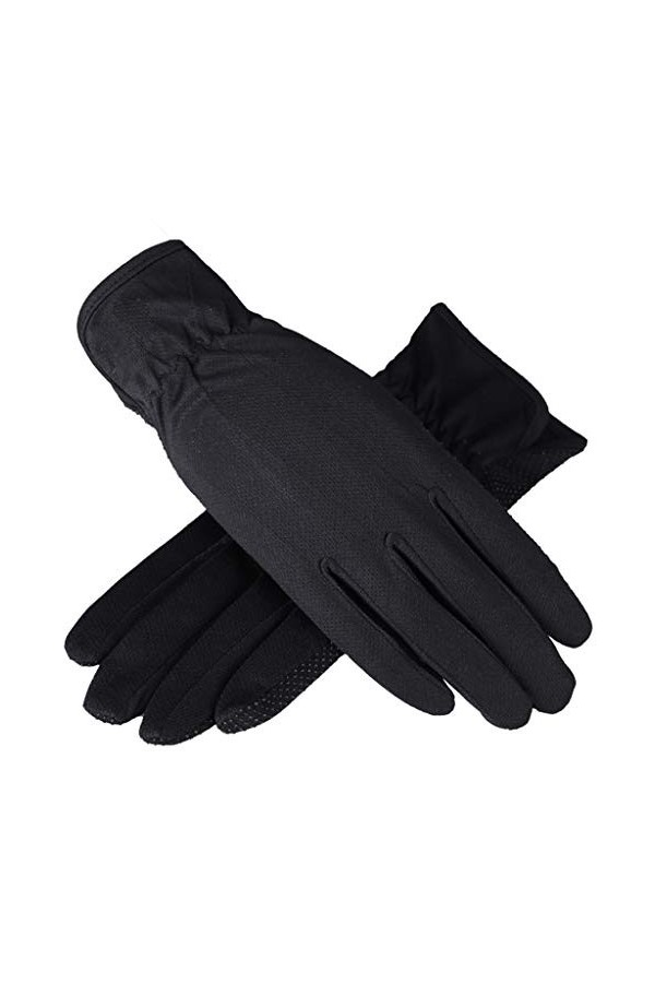 Ixkbiced Protection UV pour Femmes Gants mi-Longs Anti-Slip Mince et Respirant Moufles de Protection Solaire