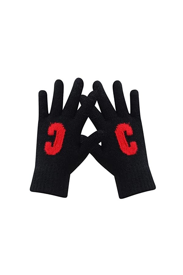 DondPO Gants Velo Femme écran Tactile Epais Moto Mitaines Mitaines Tricotées Chaud Hiver Coton Gants Travail Gloves Gants Tri