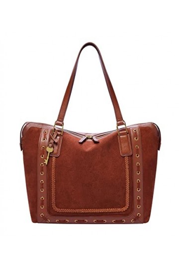 Fossil Jacqueline Tote Burnt Henna