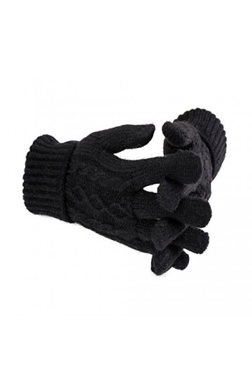 Gants tricotés femme écran tactile mitaines mitaines gants tricotés automne hiver pour le ski protection contre le froid écra