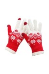 Gants Hiver Femme Conduite Hiver Epais Gants Chauds Mitaines Tricotées écran Tactile Plein Air Coupe-Vent Gloves Mitaines Gan