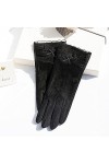 Yoaodpei Gants de crème solaire de la soie à glace dété, dames anti-ultraviolet dentelle élégante gant respirant, courte, lé