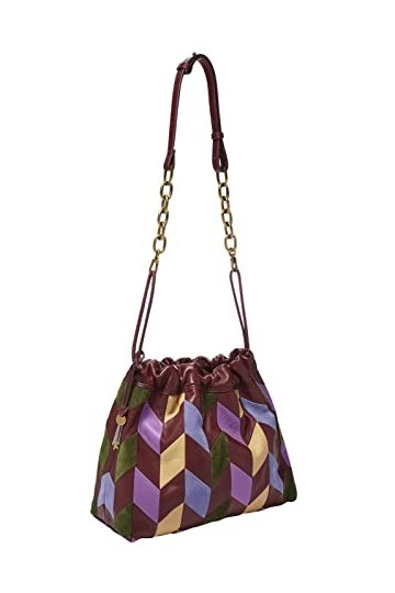 Fossil Gigi Drawstring Shoulder Bag Patchwork
