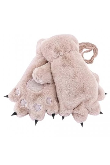 Allbestop Gants Chauds Gants Dhiver Demi-Doigts Mitaines,Gants Noel Mitaines Cachemire Mitaines Moufles Femme Thermo Gloves 