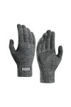 Gants tricotés pour femme - Moufles en tricot - Gants tricotés pour le ski - Protection contre le froid - Écran tactile - Pou