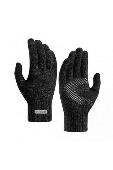 Gants tricotés pour femme - Moufles en tricot - Gants tricotés pour le ski - Protection contre le froid - Écran tactile - Pou