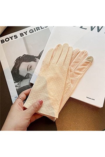 Yoaodpei Été sortez des gants de la crème solaire, de petits et exquis Protection UV Polka Polka Dot Gant, Type décran tacti