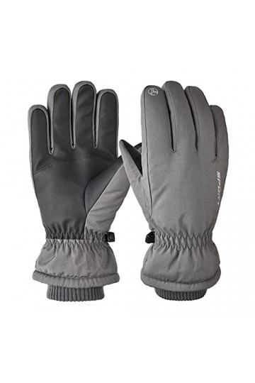 Gants moufles dhiver chauds pour adultes - Gants dextérieur antidérapants et imperméables - Gants dhiver en polaire pour f