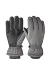 Gants moufles dhiver chauds pour adultes - Gants dextérieur antidérapants et imperméables - Gants dhiver en polaire pour f