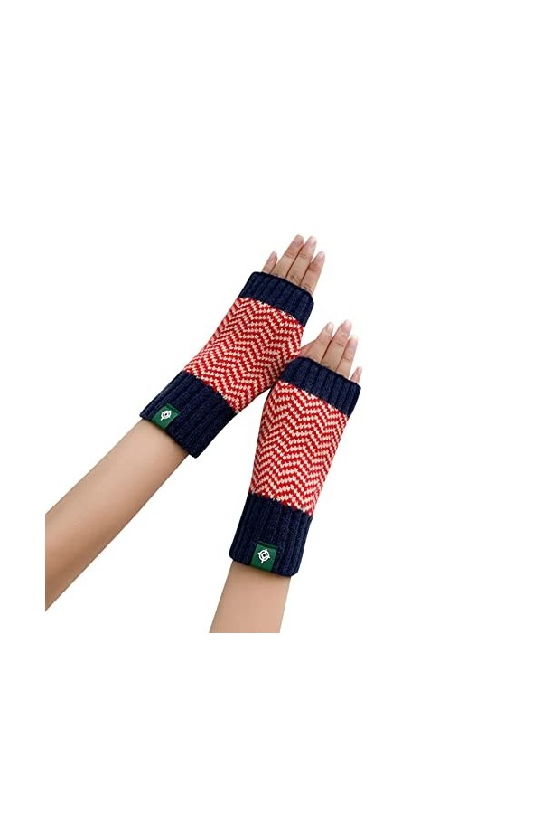 Tricoté sans doigts pour femme Noir Vêtements Accessoires Gants tricotés doux et chauds Poignet Hiver Chaud Unisexe pour teni