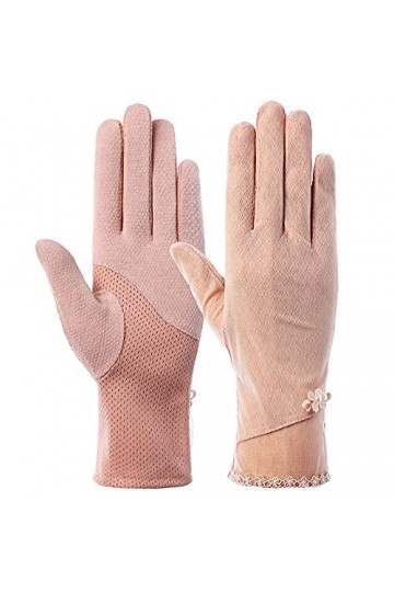 Yoaodpei Gants décran solaire en dentelle élégante, gant mince de protection UV de printemps et dété, conduite en plein air