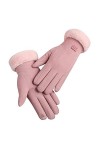 Gants Demi-Doigts en Tricot dhiver Gants De Poignet sans Doigts Gants Extensibles dhiver pour Cyclisme Gants Hiver Chaud Ta