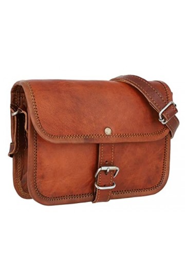 Gusti Nature Sac à bandoulière - Mary S Sac à Main Cuir Femmes Sac a bandouliere Sac en Cuir Marron