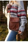 Gusti Cuir nature - Sac à main „Tamara Sac à bandoulière besace pratique vintage Taille Moyenne unisexe en cuir de chèvre Mar