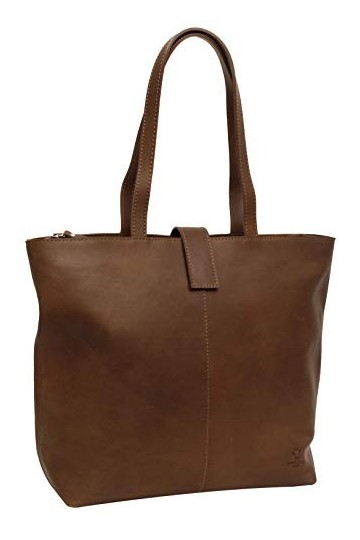 Gusti Sac à main en cuir - Alexandra Cabas Sac en cuir marron