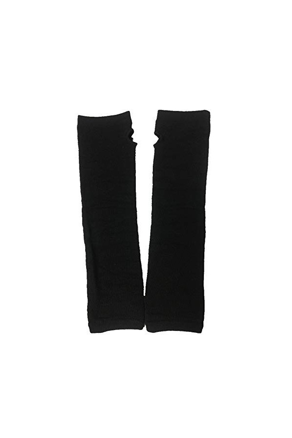 Black Sugar Paires mitaine simple Long Gant Laine Extensible Rayure Points Gothique Punk Noir Chaud Manchette Manche sans Doi