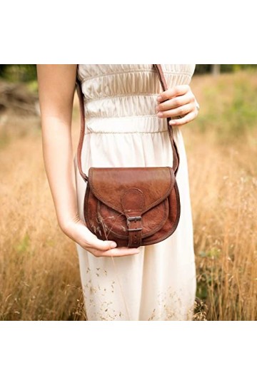 Gusti Sac à main en Cuir - Claire Sac à main en cuir véritable pour femme