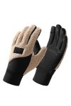 Gants Tactiles Polaire Femme Hiver Chaud Color-Block Moufle Ski Camping Randonnée Mode Gants Chaude et Epaisse Mitaines Tacti