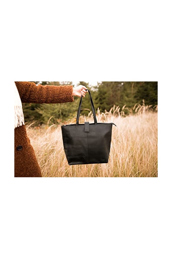 Gusti Sac à Main en Cuir - Alexandra Cabas Sac en Cuir Noir