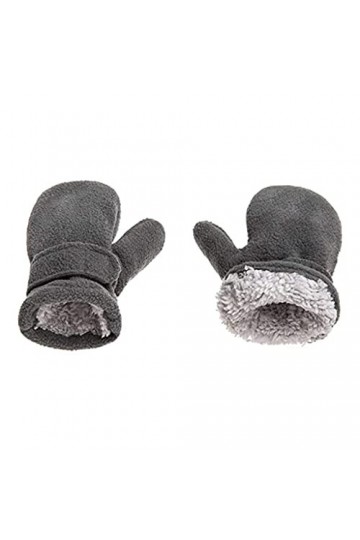 ZZALLL Mitaines dhiver pour bébés pour Tout-Petits doublées de Molleton Facile à Enfiler Bébé Garçon Filles Chaud Épais