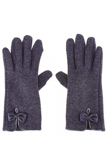 Gants À Écran Dames Pour Tactile Young Styles De Mode DHiver Gants En Coton Chauds Avec Mitaines Moufles Color : Violett3 ,