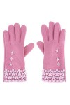 Gants À Écran Dames Pour Tactile Young Styles De Mode DHiver Gants En Coton Chauds Avec Mitaines Moufles Color : Violett3 ,